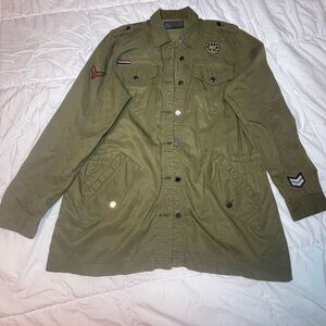 Blank NYC Khaki Military Field Jacket